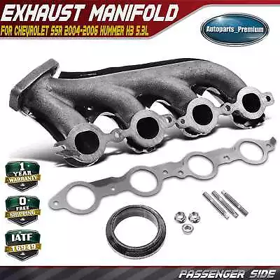 Right Exhaust Manifold W/ Gasket Kit For Chevrolet SSR 2004-2006 Hummer H3 5.3L • $76.99