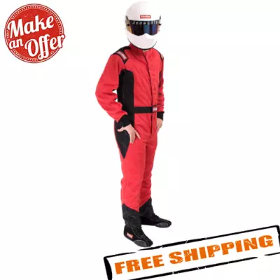 RaceQuip 91609179 Red Size 2X-Large Chevron-5 Multi-Layer SFI-5 Racing Suit • $536.22