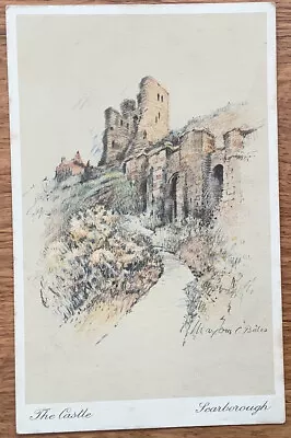 Scarborough The Castle Marjorie C Bates 1930 Art Postcard • £2.99