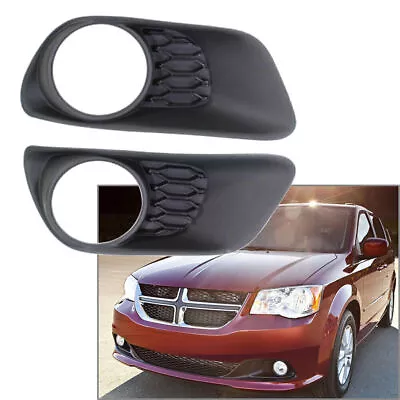 Pair Front Bumpe Fog Light Lamp Cover Bezels RH&LH For 2011-2017 Dodge Caravan • $54.27