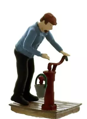 In Action Pumping Water Complete Set Figure Pump Pail Comes Finished O Scale • $13.99