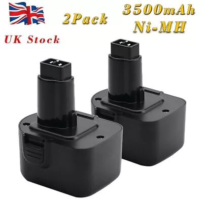 2x 12V 3500mAh Ni-MH Battery For Dewalt DE9074 DW9071 DW9072 DE9071 DW930 DE9075 • £18.89