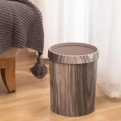 Grain Bedroom Retro Kitchen Rubbish Bucket Waste Basket Trash Can Garbage Bin • $24.83