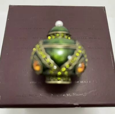 Michael Hero Green Exotic Journeys Box Swarovski Crystal Trinket • $18.99
