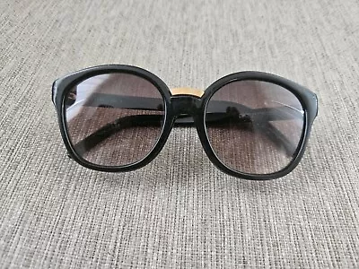 Vintage Pierre Cardin PCS32 Col 1 Womens Sunglasses Black + Gold Frame • $17.50