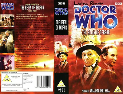 £25 • Buy Doctor Who: THE REIGN OF TERROR VHS Cover Signed By William Russell