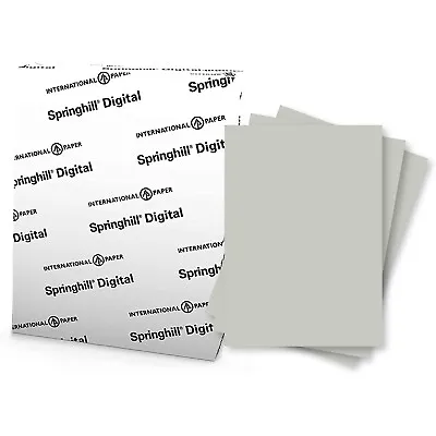 Springhill Digital Vellum Bristol Color Cover 67lb 8.5 X 11 Gray 250 Sheets • $52.79