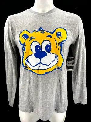 NEW UCLA Bruins Retro Bear Colosseum Heathered Grey LS Crew Neck Shirt Men's L • $34.99