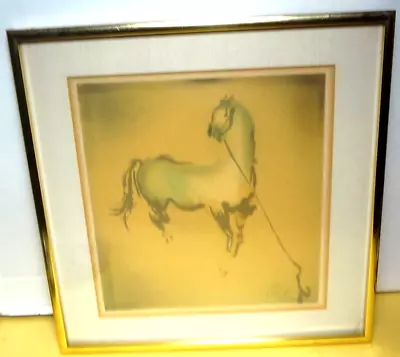 Bombay INDIA Artist- KAIKO MOTI Pencil Signed LITHOGRAPH Titled HORSE-12  X 12  • $68.77