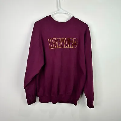 Vintage Harvard Univeristy Maroon Sweatshirt Men's Size Large • $8