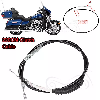 Motorcycle 220cm Clutch Cable For Harley Road King Tri Electra Glide 09-13 FLHTK • $18.98