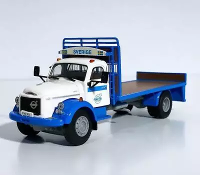 Volvo N88 Torpedo 4x2 In White-blue(with Load)WSI Truck Models 04-2103 • $150.92