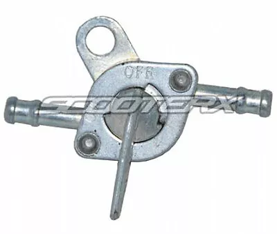 In-Line Fuel Cut Off Valve Silver Part 1/4  Size Shut Off On Gas Gasoline Petrol • $15.99