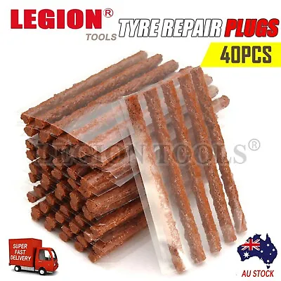 Tyre Repair Plugs Car Tire Puncture Recovery Tyre Tubeless Seal Plugs Strip 40PC • $6.50