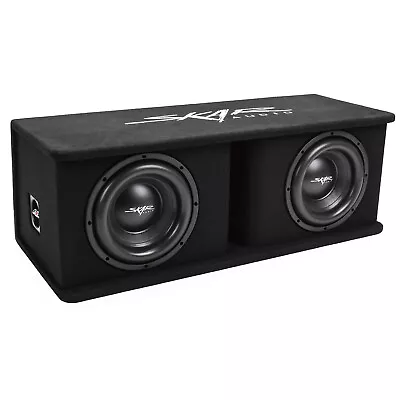 New Skar Audio Sdr-2x10d4 Dual 10  2400 Watt Loaded Ported Subwoofer Enclosure • $254.99