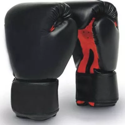 Classic Style BLK/RED Boxing Gloves Kids/Adults Sz Sparring/Competition Quality • $22.95