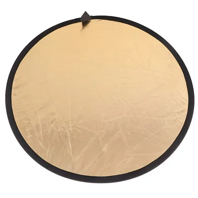 24 /60cm Collapsible Light Reflector For Photography 2in1 Gold And Sil_TM • £7.37