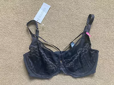 BNWT M&S Boutique Grey Embroidered Underwired MINIMISER Bra 34DD 34 DD • £2.99