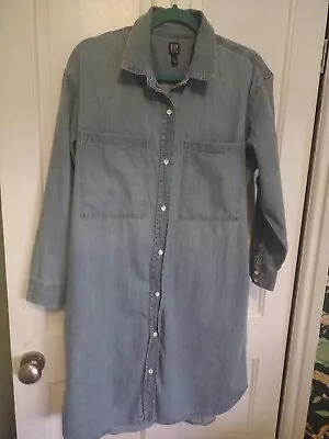 Gap Denim Shirt Dress Size Medium • £0.99