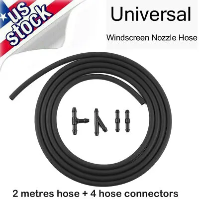 Washer Nozzle Spray Pump Hose Front & Rear Windshield Wiper Tube Headlight Pipe • $6.23