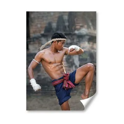 A5 - Muay Thai Boxing Fighter Print 14.8x21cm 280gsm #21921 • £3.99