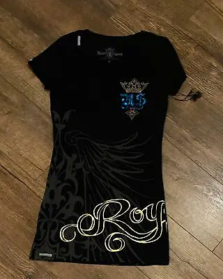 REBEL SPIRIT A ROYAL WAY OF LIFE RS Dress Angel Wing Rhinestones NWOT MEDIUM • $43