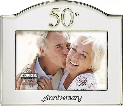 Malden International Designs Wedding 50th Anniversary Tone Picture Frame 4x6 ... • $30.44