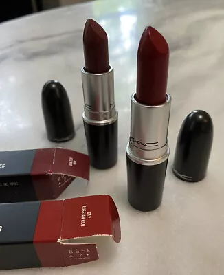 NIB MAC Lipstick FREE SHIPPING Lot 2 Del Rio Satin Russian Red Matte NEW • $31.97