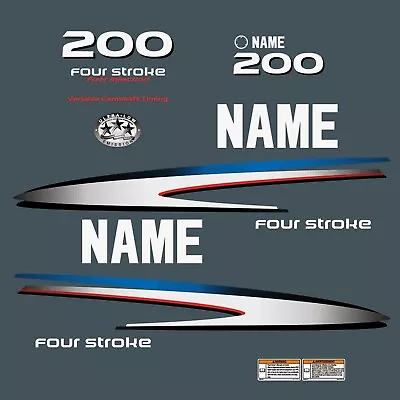 For YAMAHA F 200 Four Stroke Outboard. Vinyl Decal Set From BOAT-MOTO / Sticker • $52