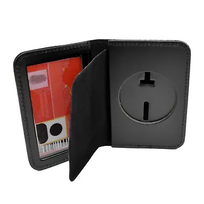 $22.61 • Buy Round Badge US Deputy Marshal Police Badge Case ID Holder Leather Perfect Fit 
