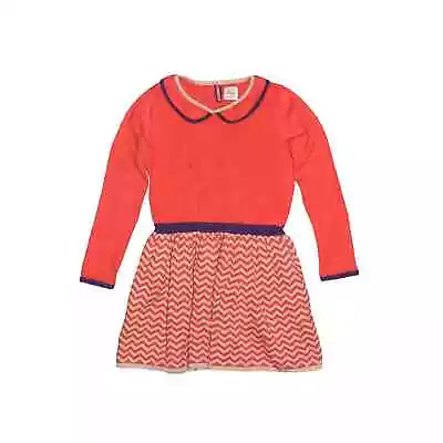 MINI BODEN $79 Peter Pan Collar Fit & Flare Sweater Dress Girls 5-6Y • $24.99