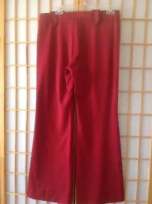 Vertigo Paris Womens Boot Cut Cranberry Red Stretch Pants  Sz 10 • $30