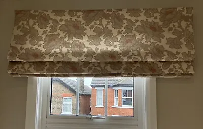 Laura Ashley ‘Tamara Copper’ Print Floral Roman Blind Width 50” X Drop 56” • £28