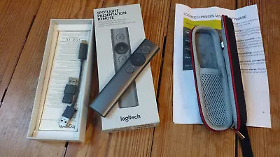 Logitech Spotlight Presenter - Slate   910-004861  Remote Digital Laser Pointer • £85