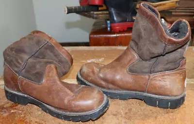 UGG Australia Mens Beacon After Dark Brown Sheepskin Leather Boot #5485 Size 10 • $70