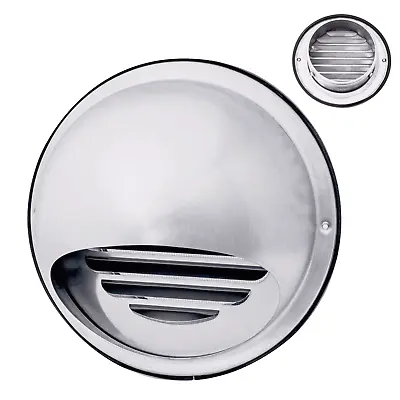 Handua Stainless Steel Round Exhaust Air Dryer Vent Cover Hood With Rubber Seal • $12.99