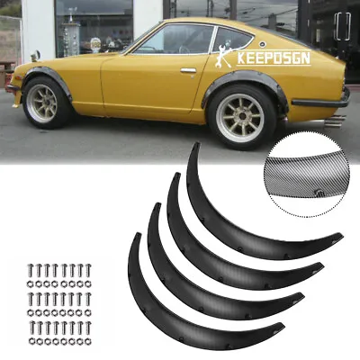 4x Carbon Fiber Fender Flares Extension Wheel Arches Body Kit For Nissan 300ZX • $169.76