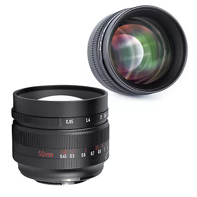 7artisans 50mm F0.95 Manual Focus Portrait Lens For Fujifilm Fuji X-T30 X-H2S Nh • $174.69