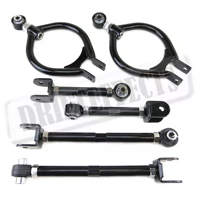 Black Adjustable Rear Ruca Camber + Toe + Traction Arm Kit For 1989-94 240SX S13 • $219