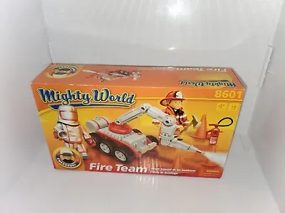 Mighty World Fire Team Toy Set 8601. NEW Opened Box. RARE HTF READ DESCRIPTION  • $16.99