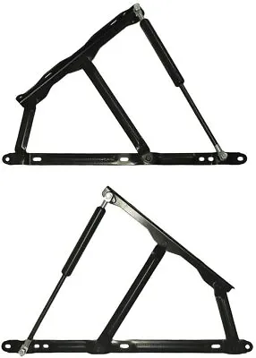 2 X Ottoman Storage Bed Lift Up Hinge Mechanism And Gas Struts 600N 800N 1200N • £23.99