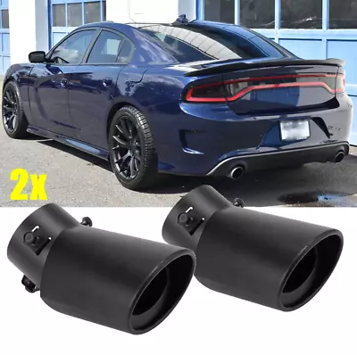 2pcs Car Stainless Steel Rear Exhaust Pipe Tail Muffler Tip For Dodge Charger • $27.19