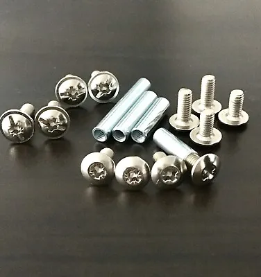 M4 Threaded 5mm Sleeve Rod Bar Stud Round Connector Nut Bolt Connecting Screws  • £2.99