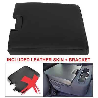 Black Center Console Lid Bench Armrest CoverFor Chevy Silverado GMC Sierra 07-14 • $22.39