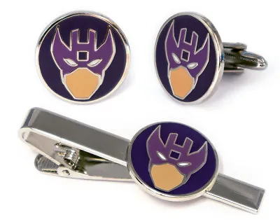 Hawkeye Cufflinks Avengers Shield Tie Clip Marvel Wedding Cuff Links Men Gifts • $9.95