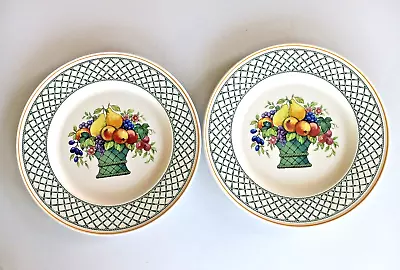 2 VILLEROY & BOCH Germany BASKET Pattern 11.5  Charger Serving Or Dinner Plates. • £28.34