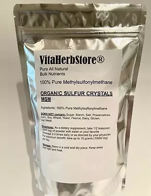 Organic Sulfur Crystals-1.1 Lbs 100% Pure Methylsulfonylmethane MSM -Made In USA • $23.99