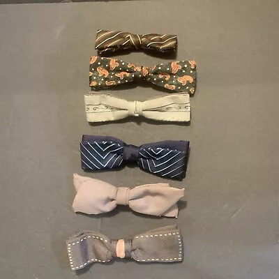 1950s Vintage Clip On Bowties Men’s Lot Of 6￼ • $25