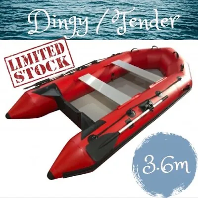 $1498 • Buy Inflatable Boat Dinghy Yacht Tender Pontoon Boat With Aluminum Floor 3.6M