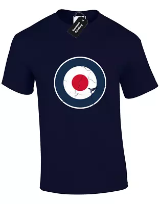 Raf Distressed Mens T-shirt Royal Air Force Retro Army Military Fashion Pride • £7.99